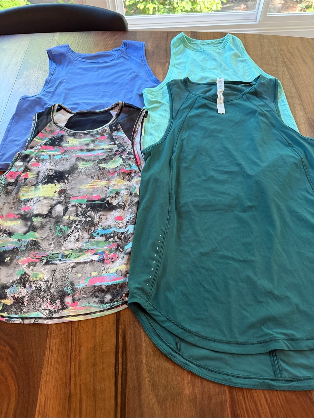 lululemon athletica Women's Athletic Tank Tops - Teal, Blue, Mint & Multicolor - Picture 1 of 8